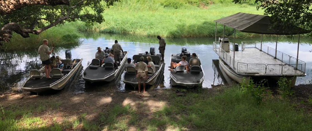 Boats Mutemwa fishing lodge Zambia